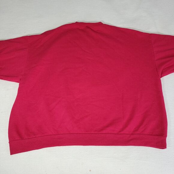 Vintage Jerzees Sweatshirt Womens Size 22F Purple Bear Garden Grunge Y2k Retro - Picture 3 of 16